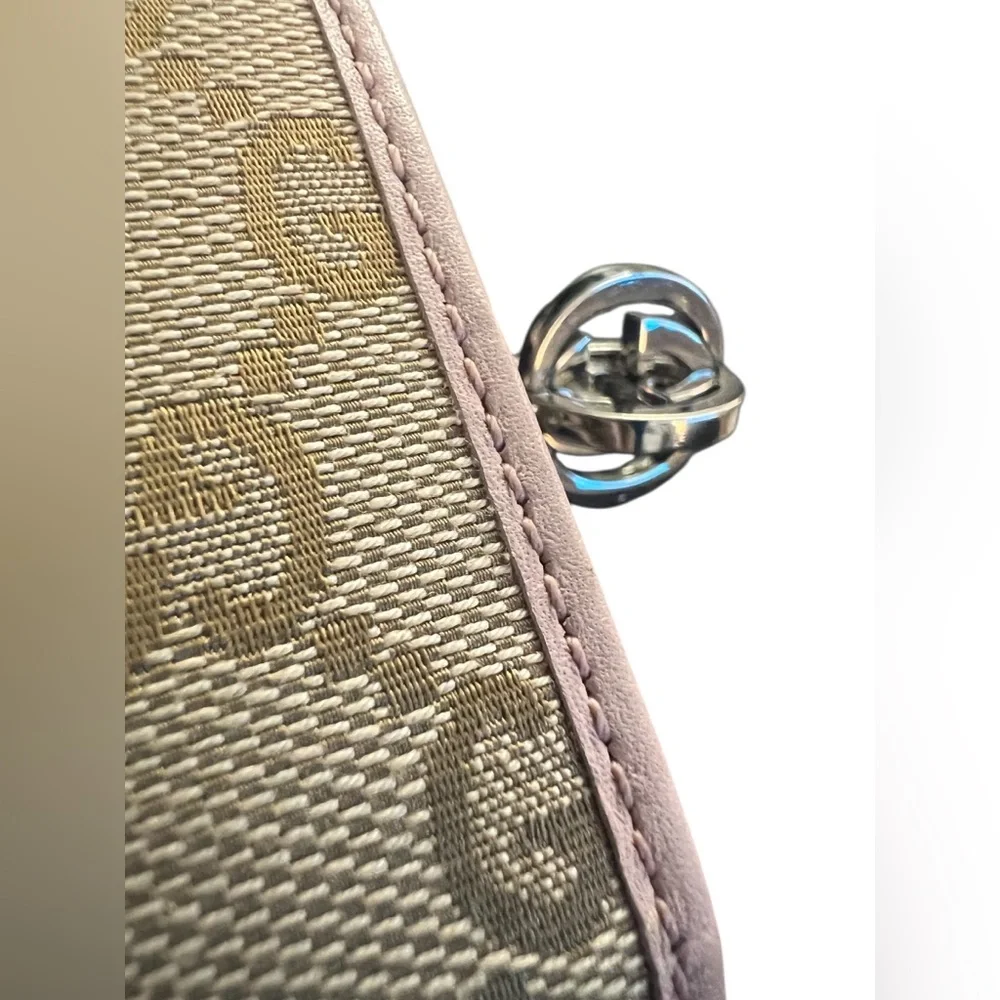 Authentic Gucci GG canvas continental long wallet beige pink - Picture 5 of 12